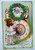 Santa Christmas New Years Postcard Tucks Unused Original Series 145 Embossed