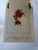 New Year Postcard John Winsch Back Foldout Ribbon Poinsettias Poem Germany