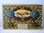 New Years Postcard Country Village Man Walking Blue Flowers Germany Emboss 1908