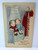 Christmas Postcard Children Seated When Santa Comes Down The Chimney Whitney