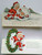 Christmas Postcard Lot Of 2 Diecut Whitney Child Santa Rolling In Giant Snowball