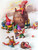 Happy Winter Gnomes Dwarfs Elves Parting With Booze Christmas Postcard AGB 2618