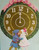 New Years Postcard Kissing Kids Big Gold Clock Wreath 1912 Series 203 D Stecher