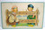 Dutch Boy Girl Barton & Spooner Original Postcard Blue Borders CS 432 Non Posted