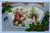 Santa Claus Maroon Robe Coat Glad Christmas Postcard Germany Embossed Original