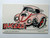 Hot Rod Postcard Bugged Out VW Beetle Bug Monster Sports Car Auto Racer Card 72