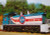 Railroad Postcard Train Locomotive Union Number 17 Patriotic Red White Blue 76