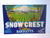 Snow Crest Bartlett Pears Mountain Valley Vintage Crate Label 1950's Original