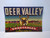 Deer Valley Vegetables Arrowhead Ranches Vintage Crate Label 1950's Original