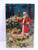 Santa Claus Cherub Angels Children Christmas Postcard Germany Embossed Fantastic