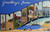Greetings From Indiana Steel Mills Boat Dunes Large Big Letter Postcard Linen