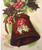 Santa Claus Christmas Bell Ornament Holly Postcard 1909 Vintage Series 4703