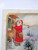 Santa Claus Postcard Decorating House Hammer Holly Branch Christmas Holiday 1915