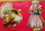 Thanksgiving Postcard Dutch Girl Wooden Shoes Turkey Joys Series 6 Embossed