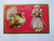 Thanksgiving Postcard Dutch Girl Wooden Shoes Turkey Joys Series 6 Embossed