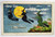 Halloween Postcard 3 Witches On Brooms Fly By Big Moon Man 1903 Tauton Mass Orig