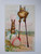 Easter Postcard Fantasy Baby Chick On Stilts Upset Rabbit Eggs 1907 Undivided 48