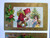Santa Claus Christmas Postcards Lot Of 3 Gold Background Textured Embossed