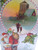 Christmas Postcard Santa At Chimney Round Church Embossed Vintage Holiday 1909