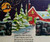 Vintage Halloween Haunted Christmas Postcard Orange Moon Owl Snow Unused W 589