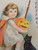 Vintage Halloween Postcard Black Cat Child Ellen Clapsaddle Wolf 21 Batavia NY