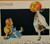 Antique Halloween Postcard Gibson Children Checkered Corners Unused Original