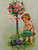 Valentine Postcard Cupid Gardening Plants Pink Roses Gabriel Series 408 Germany