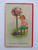 Valentine Postcard Cupid Gardening Plants Pink Roses Gabriel Series 408 Germany
