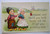 Valentines Postcard Dutch Boy And Girl Windmill Wooden Shoes Embossed Unused JEP