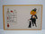 Halloween Postcard Tuxedo Goblin Man Black Cat Bergman 7035 Unused Vintage Orig