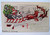 Santa Claus Christmas Postcard Riding Sled & Reindeer Troy New York 1909 Serie 9