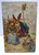Easter Postcard Fantasy Dressed Bunny Rabbits Series 441 Gold Trim Embossed
