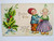 Christmas Postcard Embossed Series 69 Original Antique Stecher Dutch Children