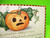 Antique Halloween Postcard Whitney Checker Border Ghost Gnome Pixie Original NH