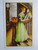 Victorian Halloween Postcard Whitney Die-Cut Standup Women On Staircase Unused