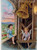 Christmas Fantasy Postcard Cherub Angels Gold Bell EAS High Gloss Card Germany