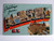 Greetings From Albany New York Large Big Letter City Postcard Chrome 1957