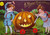 Halloween Postcard Fantasy Children Pumpkin Buggy Cart JOL Horn Moon P Sanders