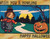 Halloween Postcard Bergman Witch Girl Full Moon JOL Pumpkin Fantasy Series 9086