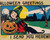 Halloween Postcard Bergman Witch Girl Black Cat Full Moon JOL Fantasy Serie 9086