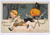 Halloween Fantasy Postcard Stick JOL Black Cat Gottschalk Dreyfuss & Davis 2696