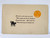 Halloween Postcard JOL Pumpkin Black Cat Poem Center Raised Border TRG Unused