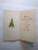 Mid Century Mod Christmas Greeting Card Glitter Stocking Retro Hudson Unused