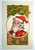 Christmas Postcard Santa Claus Antique Embossed Original X-mas Greetings Card