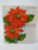 Mid Century Modern Christmas Greeting Card Diecut Poinsettias Diamond Line Retro