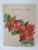 Mid Century Modern Christmas Greeting Card Die-cut Poinsettias Embossed Vintage