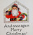 Santa Claus Postcard Christmas 1917 Saint Nick Behind Brick Window Series C-201