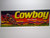 Cowboy Crate Label Western Bucking Bronco Horse Table Grapes 1960's Vintage