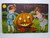 Halloween Postcard Fantasy Victorian Pumpkin Buggy Cart JOL Horn Moon P Sanders