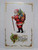 Santa Claus Christmas Postcard Saint Nick With Walking Stick Toys Vintage 931